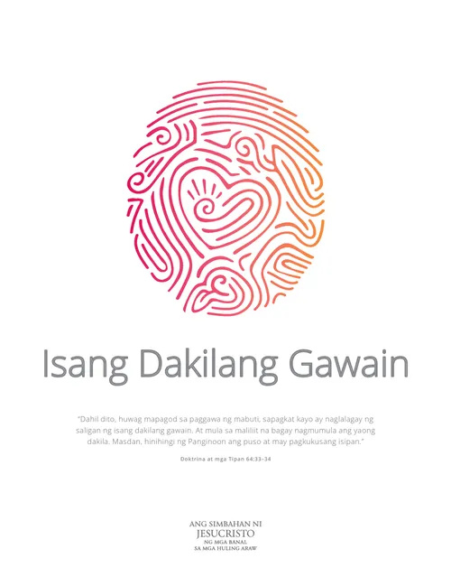 Isang Dakilang Gawain: Poster ng Tema ng mga Kabataan para sa 2021