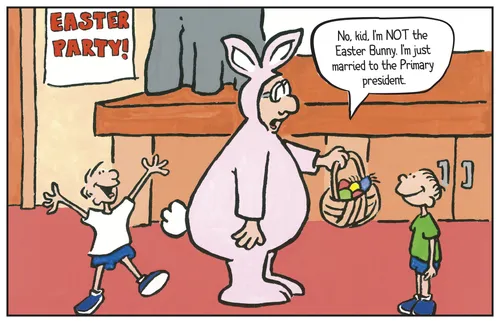 Easter Bunny and children