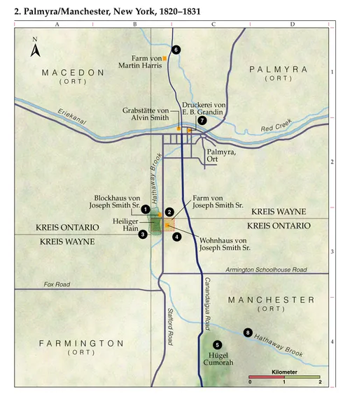 Karte 2 zur Geschichte der Kirche
