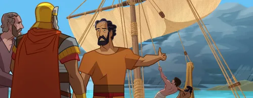 Paul tells the ship’s crew to wait until the weather is better.