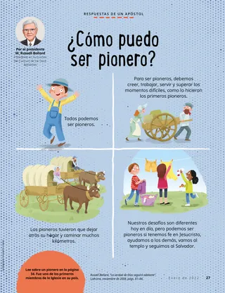 Page from the January 2022 Friend Magazine.