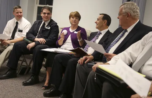 people talking in meeting