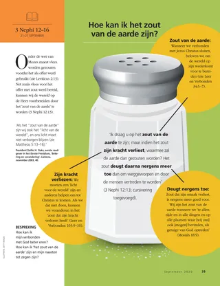 How can I be the salt of the earth