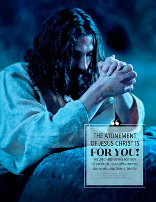 poster about the Atonement of Jesus Christ