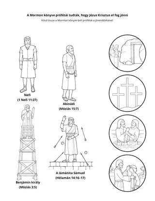 tevékenységi oldal: a Mormon könyve prófétái tudták, hogy Jézus Krisztus el fog jönni