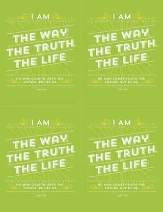 way, truth, life card 4-up