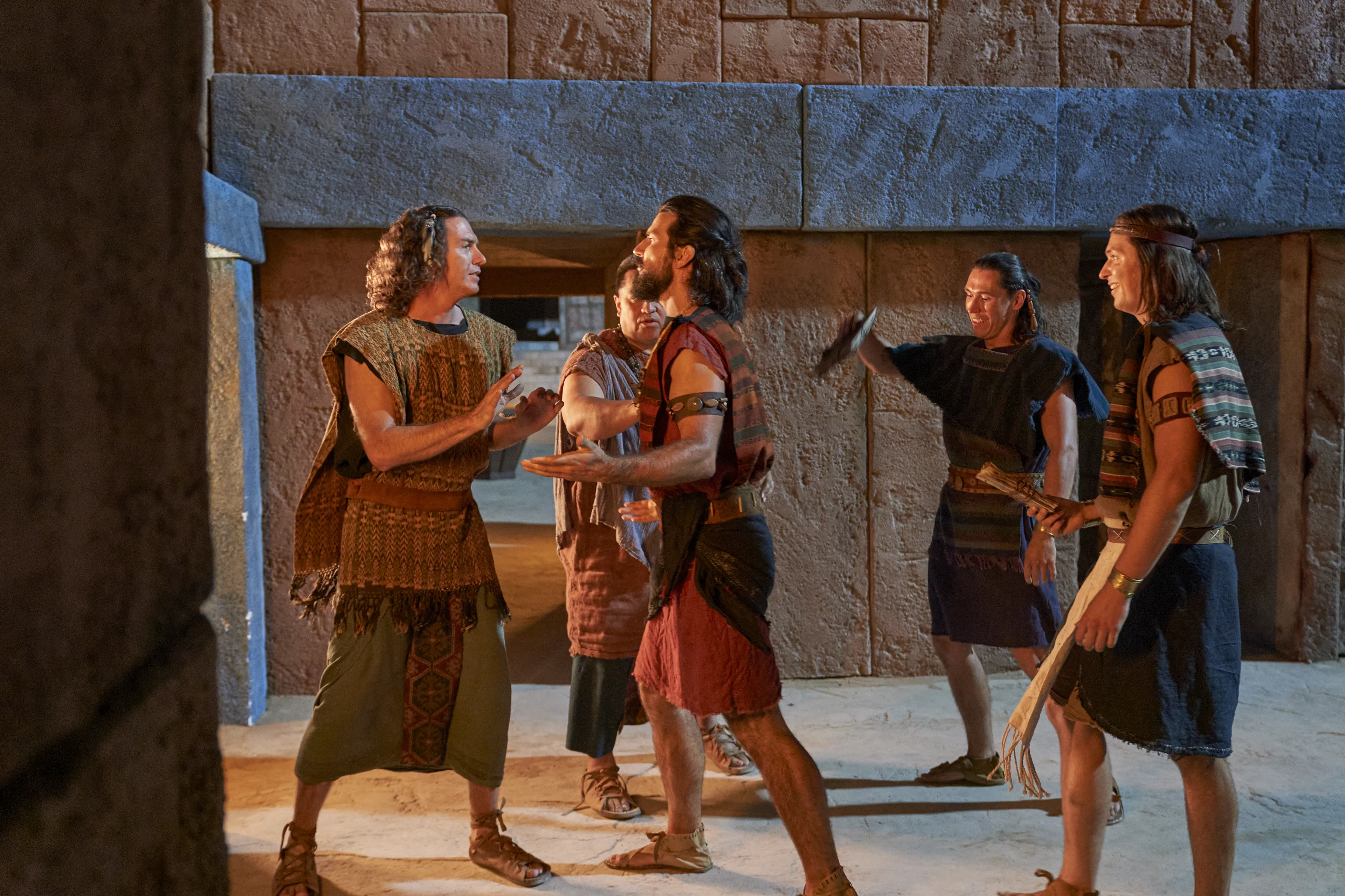 Alma the Younger, Ammon, and Aaron push priests.