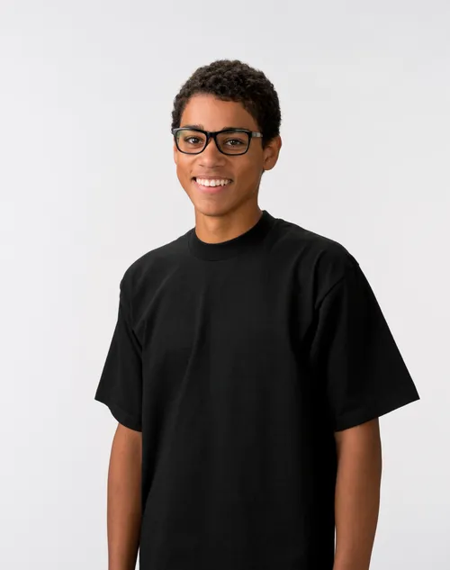 young man smiling