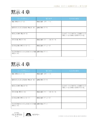 handout, Revelation 4