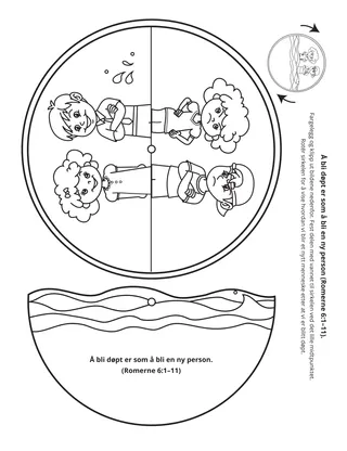 aktivitetsside: å bli døpt er som å bli et nytt menneske