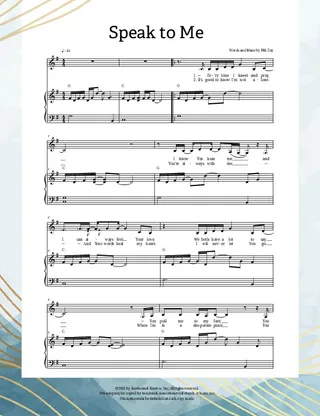 sheet music