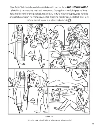 The Prodigal Son coloring page