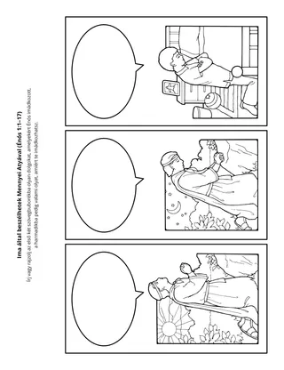 tevékenységi oldal: az ima által beszélgethetek Mennyei Atyával