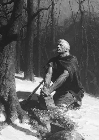 Moroni burying plates