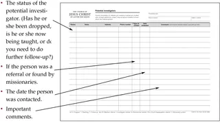 potential investigators