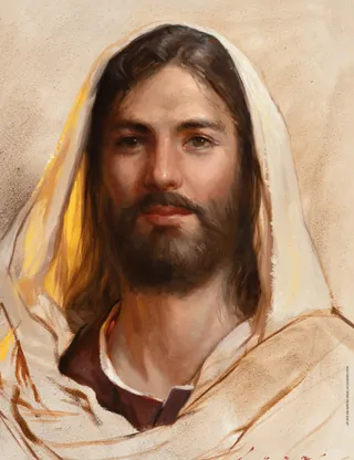 målning som föreställer Jesus Kristus