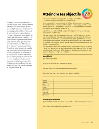 Atteindre tes objectifs