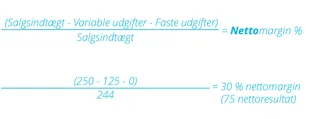 Opsætning af julelys: Beregning af nettomargin