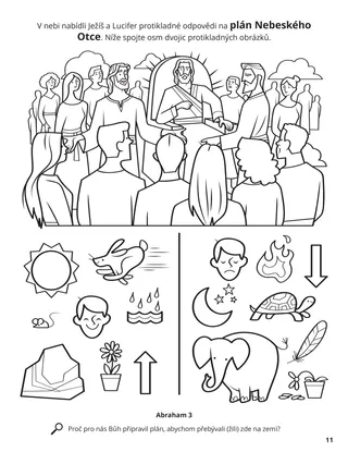 Responses to Heavenly Father’s Plan coloring page