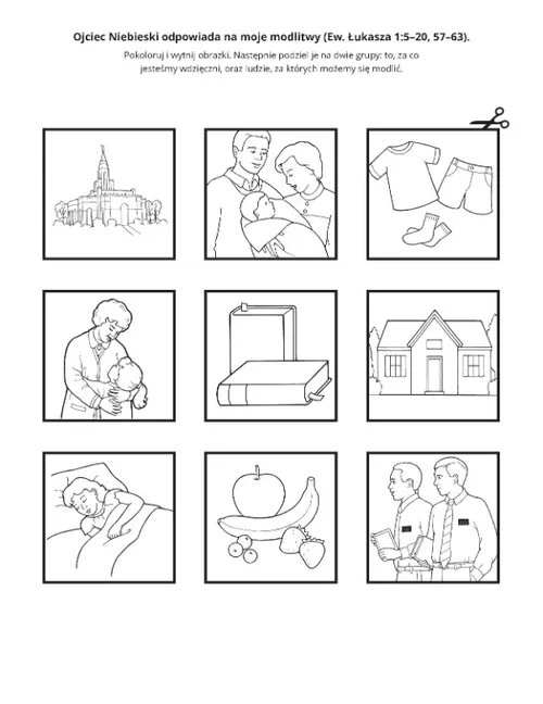 strona z zadaniami: Ojciec Niebieski odpowiada na moje modlitwy