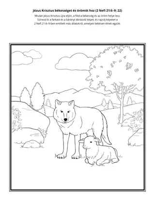 tevékenységi oldal: Jézus Krisztus békességet és örömöt hoz