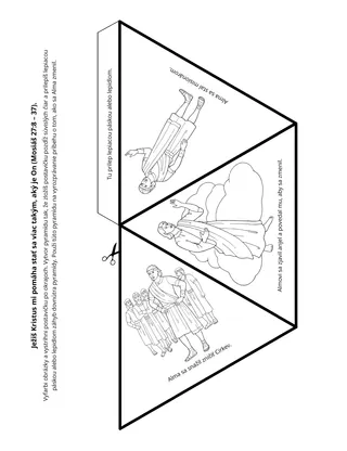 stránka s aktivitami: Ježiš Kristus mi pomáha, aby som sa Mu stal podobnejším