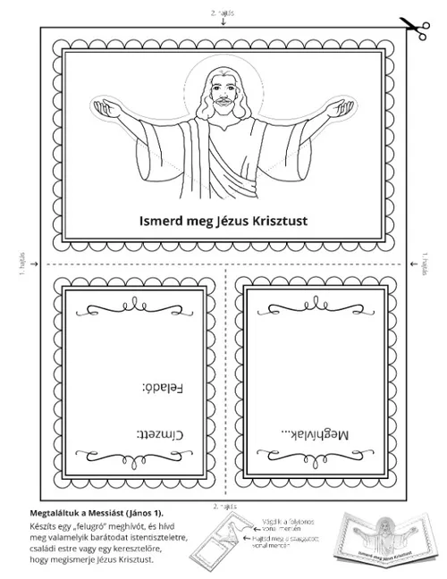 activity page: learn of Jesus Christ