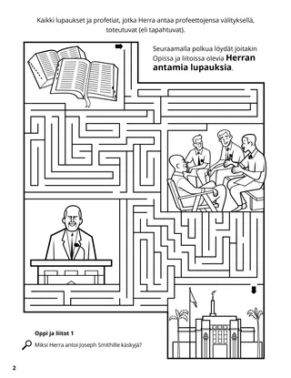 Doctrine, Covenants, and Commandments coloring page