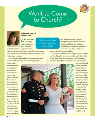 Want to Come to Church?