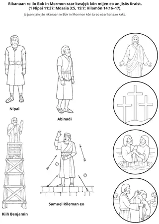 peij in m̧akūtkūt eo: Rikanaan ro ilo Bok in Mormon rej kam̧ool kōn Jisōs Kraist