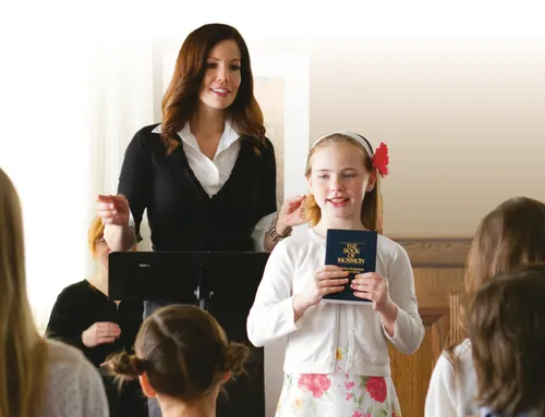 woman leading singing