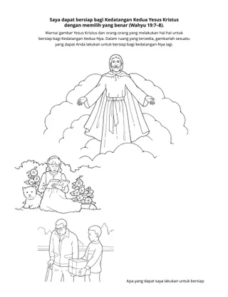 halaman kegiatan: Yesus Kristus akan datang lagi