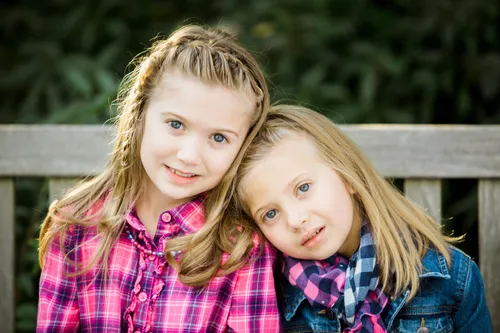 Child sisters smiling
