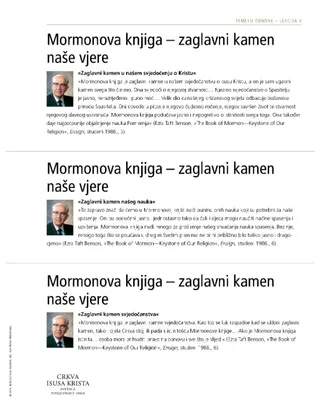 uručak, Zaglavni kamen naše vjere