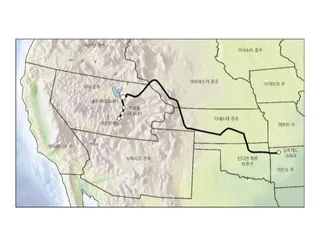 지도, 알칸소에서 캘리포니아까지