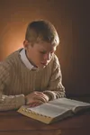 youth studying scriptures