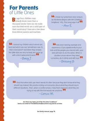 quotes from parents and teachers