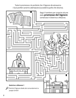 Doctrine, Covenants, and Commandments coloring page