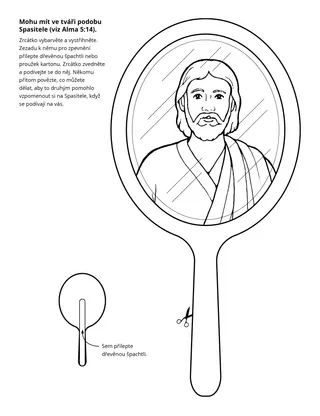 stránka s činnostmi: Mohu mít ve tváři podobu Spasitele