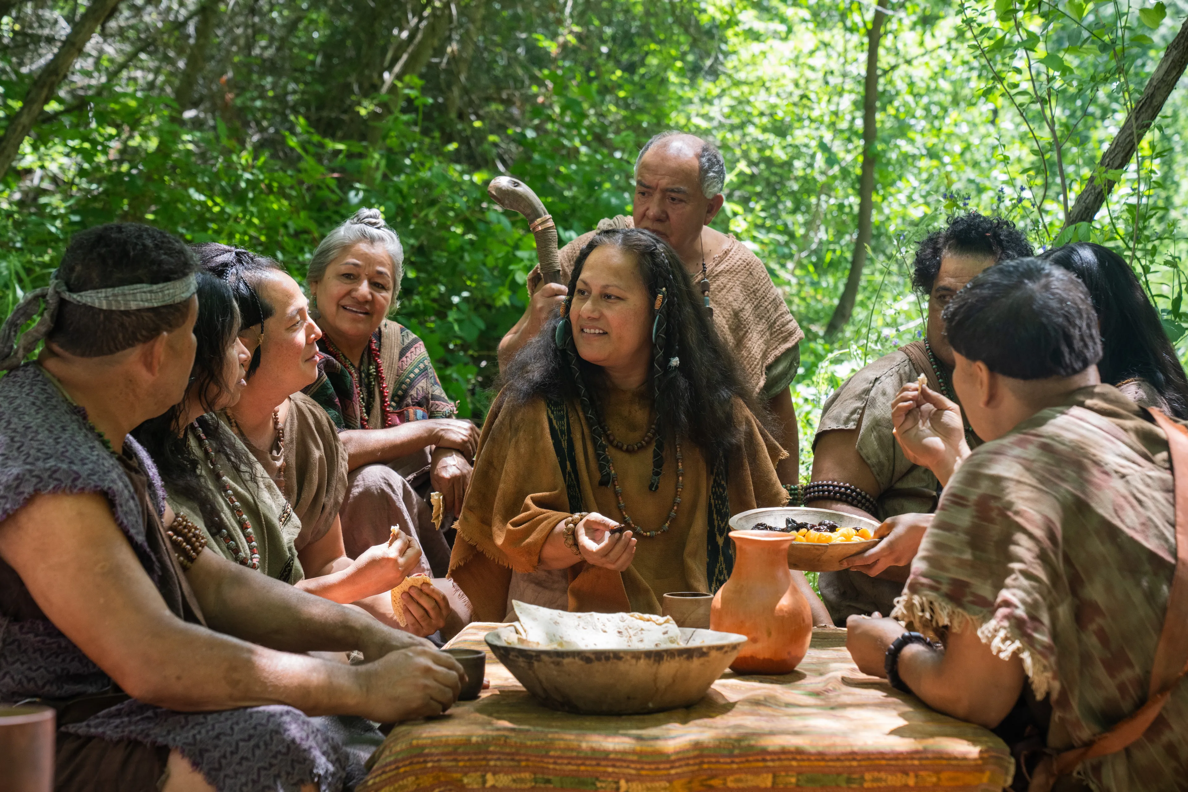 The people of Alma ask him to be their king at a small feast.
