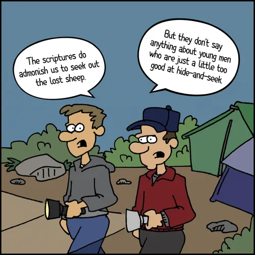 Young Men leaders at camp