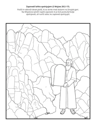 Stran z dejavnostjo: Zapovedi lahko spolnjujem