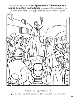 The Apostles Preached the Gospel to All Nations coloring page