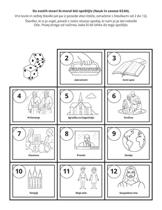 stran z dejavnostjo: s svetimi stvarmi moram ravnati spoštljivo