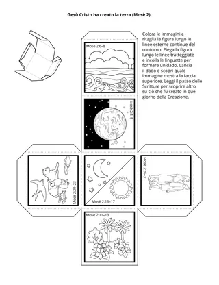 Pagina delle attività della Primaria: Gesù creò la terra