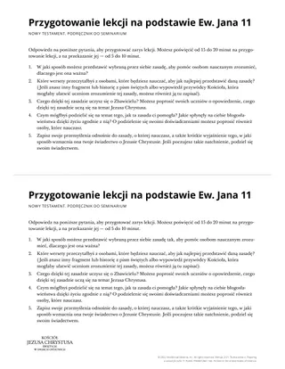 Preparing a Lesson for John 11