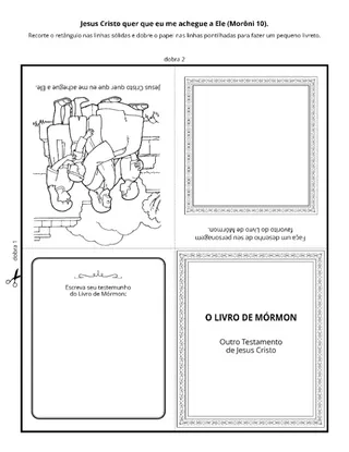 página de atividades: O Livro de Mórmon ensina sobre Jesus Cristo