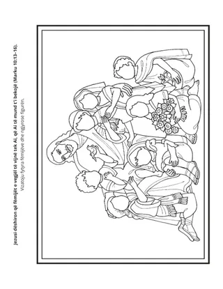 faqja e veprimtarisë: Jezusi dëshiron t’i bekojë fëmijët e vegjël