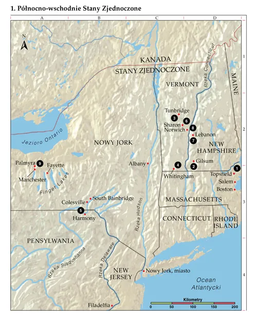 Mapa historyczna Kościoła nr 1