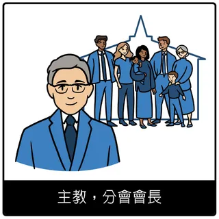 主教，分會會長福音符號